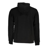 Fila Black Cotton Men Sweater with Hood